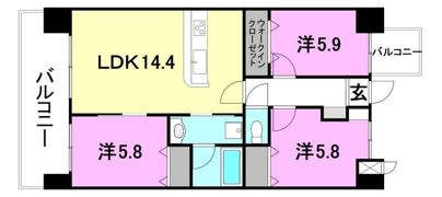 永田祝谷ビルの間取り画像