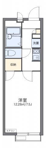 レオパレスチェリーブロッサムの間取り画像