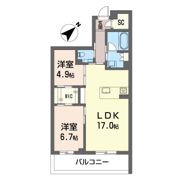 ウィズプラス浦和美園 イースト B棟の間取り画像