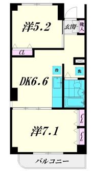 仙台坂アルカディアの間取り画像