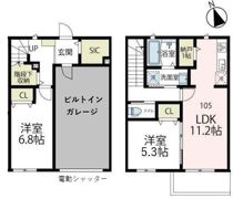 アウラガレージ(ガレージハウス)の間取り画像