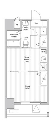 ペアパレス六町2号館の間取り画像