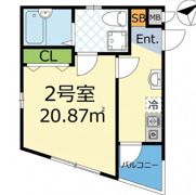 クオリア横浜大口の間取り画像