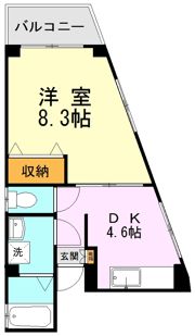 ウォークス島崎の間取り画像