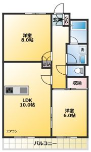 プレステージュミネギシの間取り画像