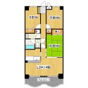 センチュリー時計台Iの間取り画像