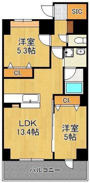 M the be KOKURA Entradaの間取り画像