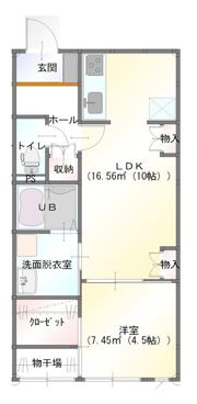Ohana SweetⅠの間取り画像