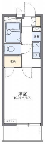 レオパレストウメイの間取り画像