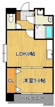 竪町センタービルの間取り画像