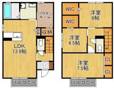 セジュール原町Vの間取り画像