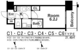 エスリード梅田グレイスの間取り画像
