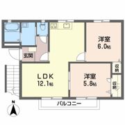 フレグランス関谷 A棟の間取り画像