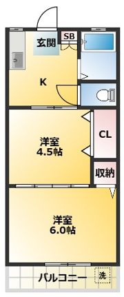 第2ヒルズハウスの間取り画像