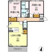 ディア・ベルジュⅠの間取り画像