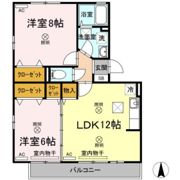 リビングタウン西崎 A棟の間取り画像