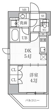 CAVANA浅草橋の間取り画像