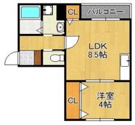 THE NOBLES戸畑Iの間取り画像