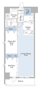 グランカーサ両国ヴェルデの間取り画像