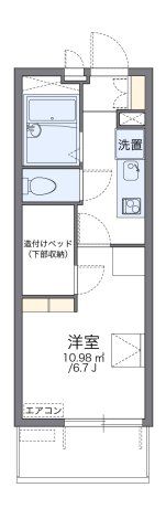 レオパレスメルベーユの間取り画像
