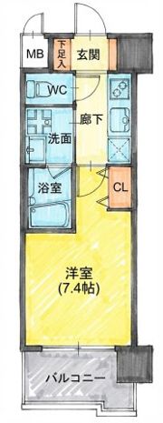 スプランディッド野江の間取り画像