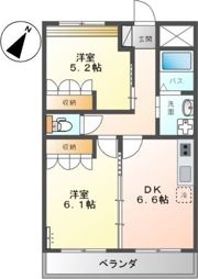 フィオーレツカサⅡの間取り画像