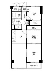エバーグリーン柳町の間取り画像