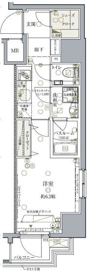 ラグディア芝公園の間取り画像