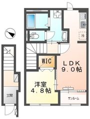 フリージア Rの間取り画像