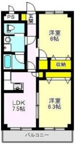 森のコート綿貫の間取り画像
