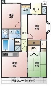テラス新宿の間取り画像