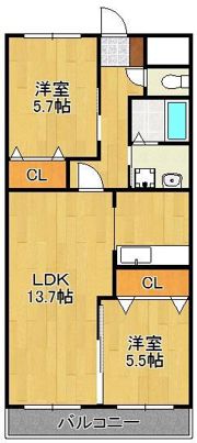 秋桜館の間取り画像