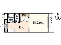 第2コーポ岡山の間取り画像