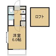 アップルハウス銀杏町Aの間取り画像