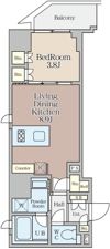 クレストコート堂島の間取り画像