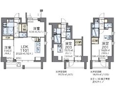 LOVIE麻布十番の間取り画像