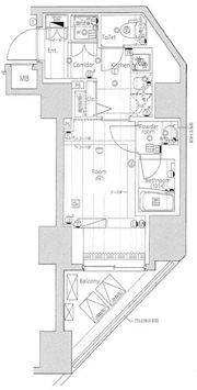 プレミアムキューブG渋谷神南の間取り画像