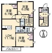 シャーメゾン上林 C棟の間取り画像
