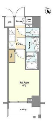 ディームス品川南の間取り画像
