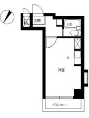 スカイコート横浜真金町の間取り画像