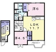 サニーコート六田1の間取り画像