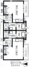ハウスKの間取り画像
