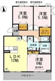 グランディールの間取り画像