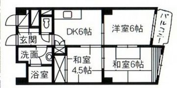 チサンマンション広島の間取り画像