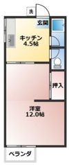 リバティアパートの間取り画像