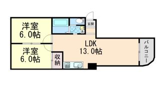 サンパレス21六甲Ⅱの間取り画像