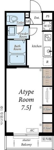 ガーデンfukuの間取り画像