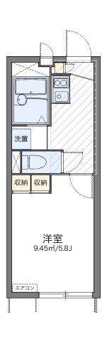 レオパレスサンクレール柏Cの間取り画像