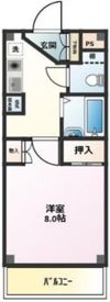御殿山アコールメゾンの間取り画像