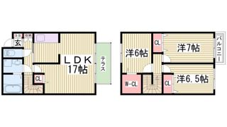 六甲ビュートの間取り画像